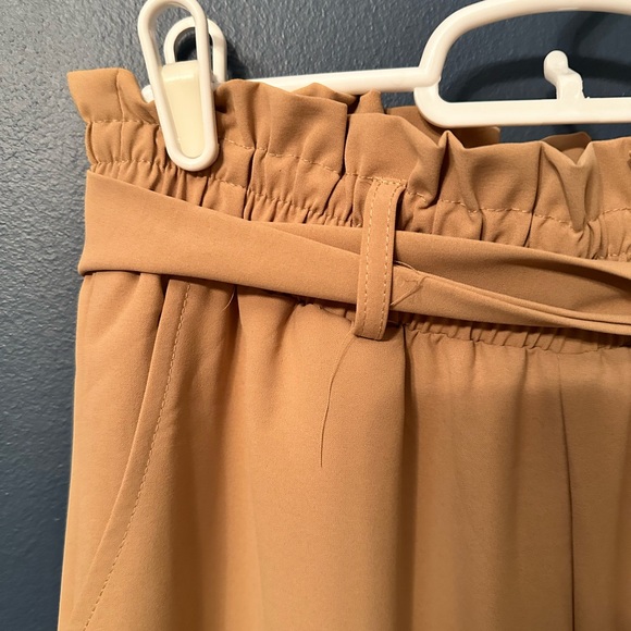 Comfy wide-leg pants, petite. I’m 5’2 and hemmed these to fit with no heel. - Picture 2 of 2